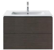 Duravit L-Cube Waschtischunterbau 820 mm taupe matt mit 2 Schubkästen und Tip-On-Technik