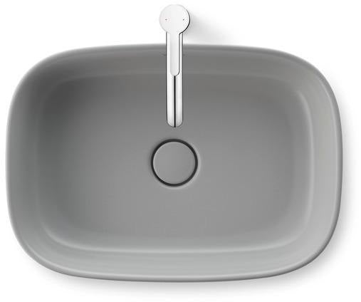 DURAVIT Zencha Aufsatzbecken 550 mm – Weiß, ohne Hahnloch & Überlauf, DuraCeram