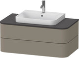 Duravit Happy D.2 Konsolenwaschtischunterbau 1000 mm Taupe Supermatt mit Tip-on und Soft-Close