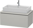 DURAVIT L-Cube Waschtischunterbau 920 mm betongrau matt mit 1 Auszug und Tip-on-Technik