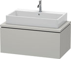 betongrau matt / Spanplatte / 1 Auszug