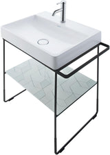 DURAVIT DuraSquare Waschtisch 500 mm weiß ohne Überlauf mit 1 Hahnloch für Möbelmontage
