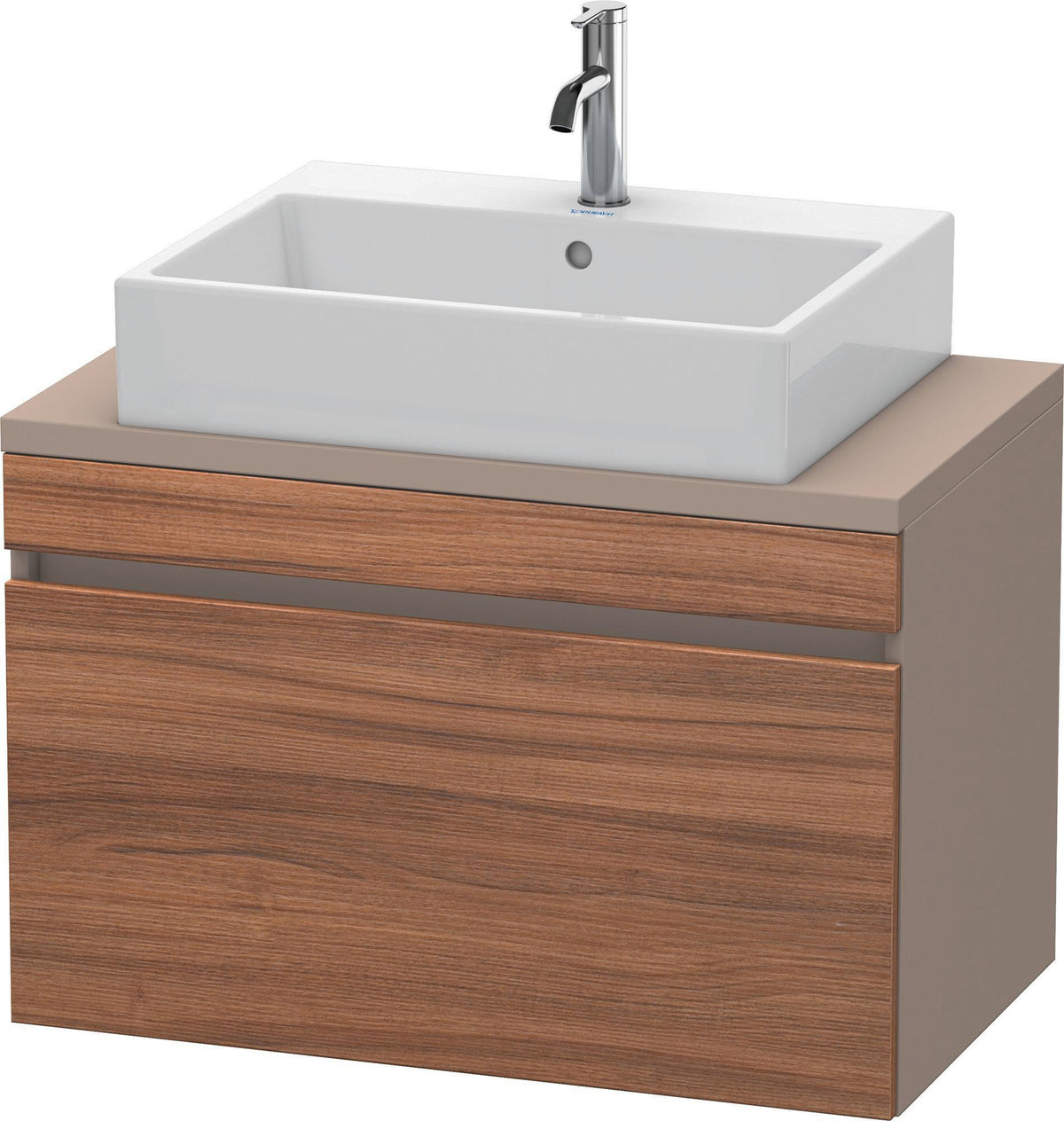 Duravit DuraStyle Waschtischunterbau 800 mm betongrau matt mit 1 Auszug und Soft-Close