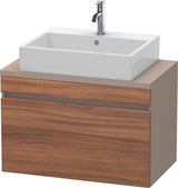 Duravit DuraStyle Waschtischunterbau 800 mm betongrau matt mit 1 Auszug und Soft-Close