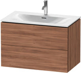 Duravit L-Cube Waschtischunterbau 820 mm weiß matt mit 2 Schubkästen und Tip-On-Technik