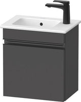DURAVIT Sivida Waschtischunterbau 400 mm Nussbaum – Wandhängend, 1 Tür, Dämpfung