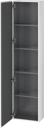 DURAVIT L-Cube Hochschrank 400 mm weiß matt mit 1 Tür und Soft-Close