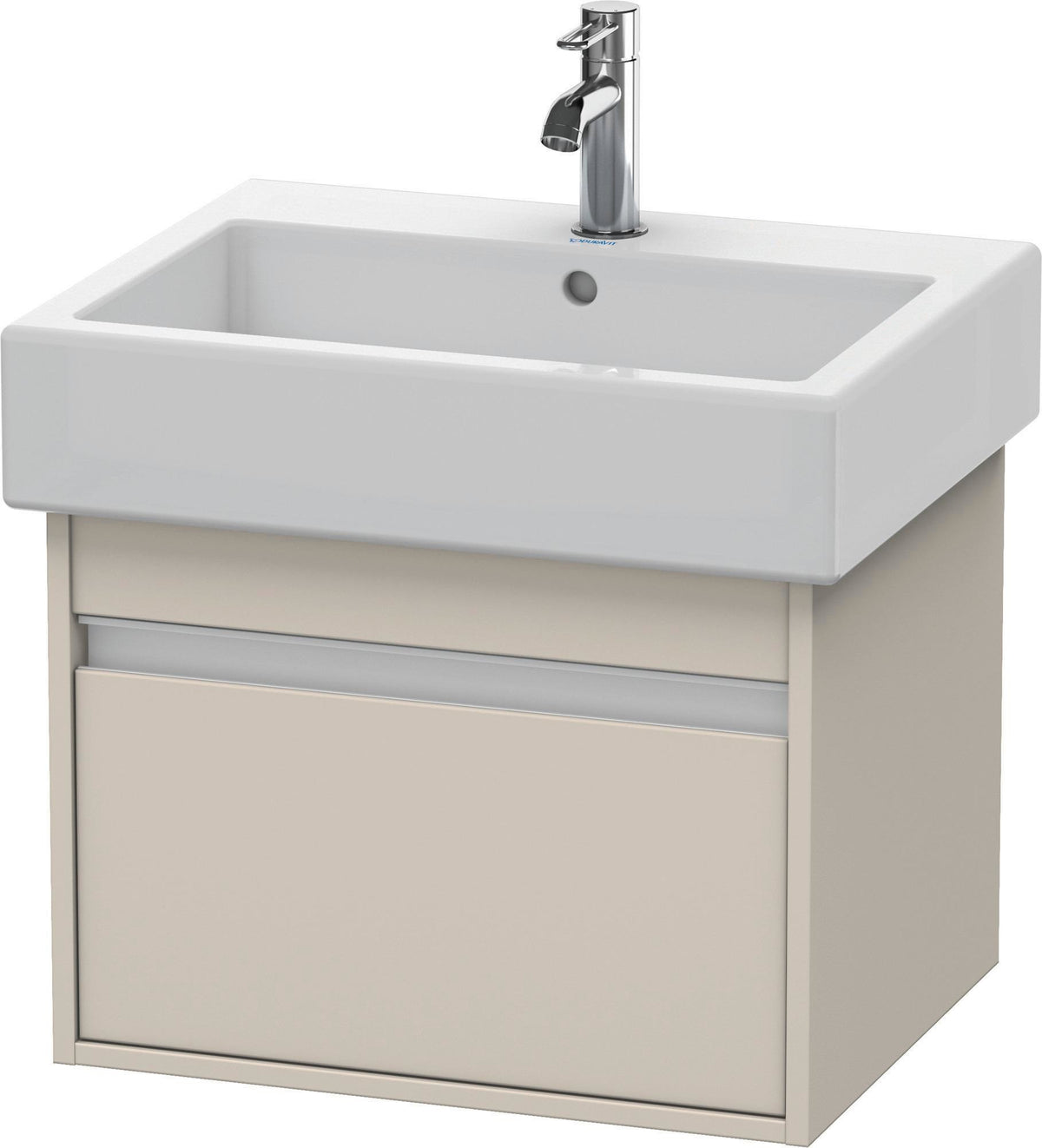 DURAVIT Ketho Waschtischunterbau 550 mm wandhängend, 1 Auszug, basalt matt – für Vero 045460
