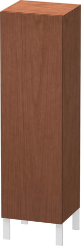 Duravit Halbhochschrank L-Cube 363x400x1320mm 1 Tür links, Amerikanisch Nussbaum