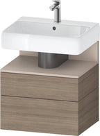 eiche terra / Nische taupe matt / Eiche