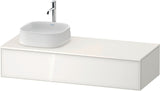 DURAVIT Zencha Konsolen-Waschtischunterbau 1300 mm Eiche Anthrazit mit Auszug
