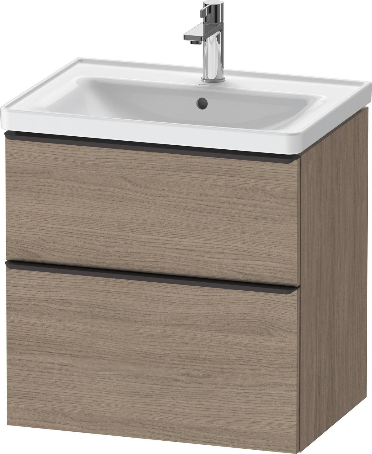 Duravit D-Neo Waschtischunterbau 634 mm Eiche Terra Matt mit Soft-Close-Auszug