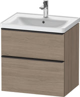 Duravit D-Neo Waschtischunterbau 634 mm Eiche Terra Matt mit Soft-Close-Auszug