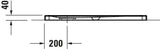 DURAVIT Tempano Duschwanne 900x750x40 mm Weiß mit Antislip – rechteckig, flacher Einbau