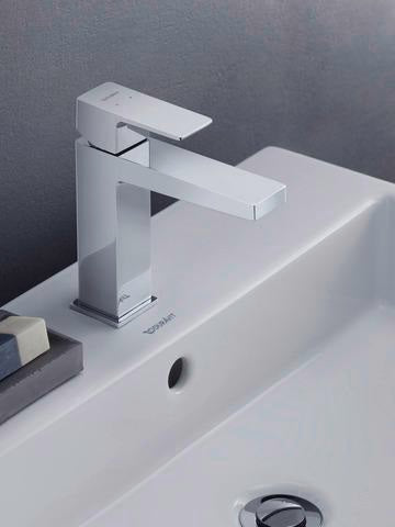 DURAVIT Manhattan Einhebel-Waschtischmischer M mit Zugstange Chrom – Keramikmischsystem