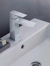 DURAVIT Manhattan Einhebel-Waschtischmischer M mit Zugstange Chrom – Keramikmischsystem