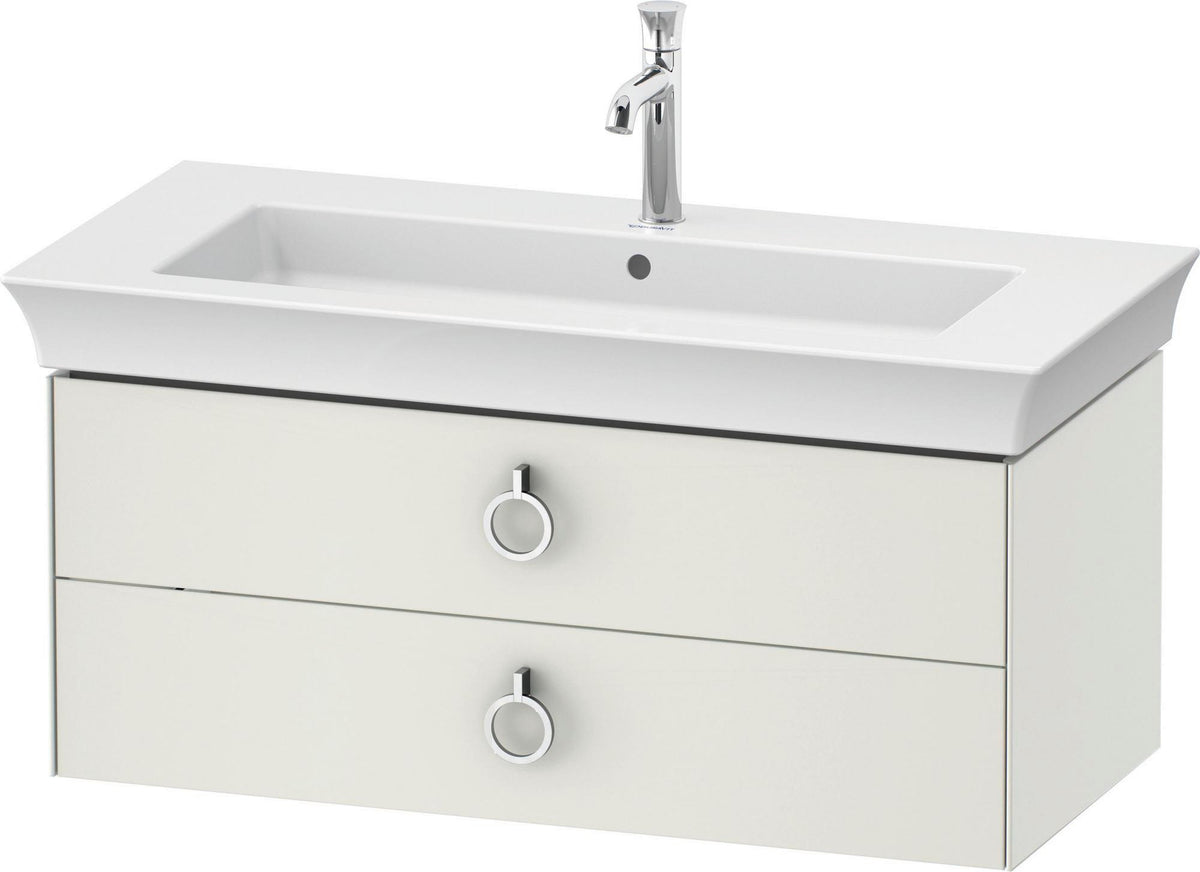DURAVIT White Tulip Waschtischunterbau wandhängend 984 mm mit 2 Schubkästen und Innenbeleuchtung
