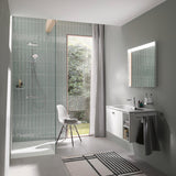 DURAVIT Tempano Duschwanne 900x750x40 mm Weiß mit Antislip – rechteckig, flacher Einbau