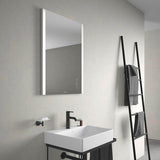 Duravit DuraSquare Waschtisch 500 mm Weiß ohne Überlauf mit Hahnlochbank – Aufsatzbecken