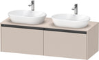 taupe matt / 2 Auszüge / links und rechts