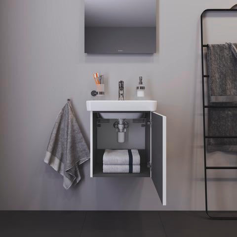 Duravit No.1 Waschtischunterbau wandhängend 440 mm, 1 Tür links, weiß matt