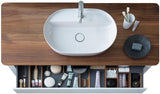 Duravit Luv Waschtischunterbau bodenstehend 1338 mm Weiß Seidenmatt mit Tip-On-Technik