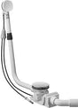 DURAVIT Quadroval Ab- und Überlaufgarnitur Universal Chrom Drehgriff für Shower & Bath