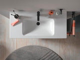 Duravit D-Code Einhebel-Waschtischmischer mit Kaltstart-Funktion, Chrom, 107 mm Ausladung
