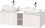 DURAVIT D-Neo Konsolenwaschtischunterbau 1400 mm betongrau matt mit 2 Auszügen und Bronze-Griffen