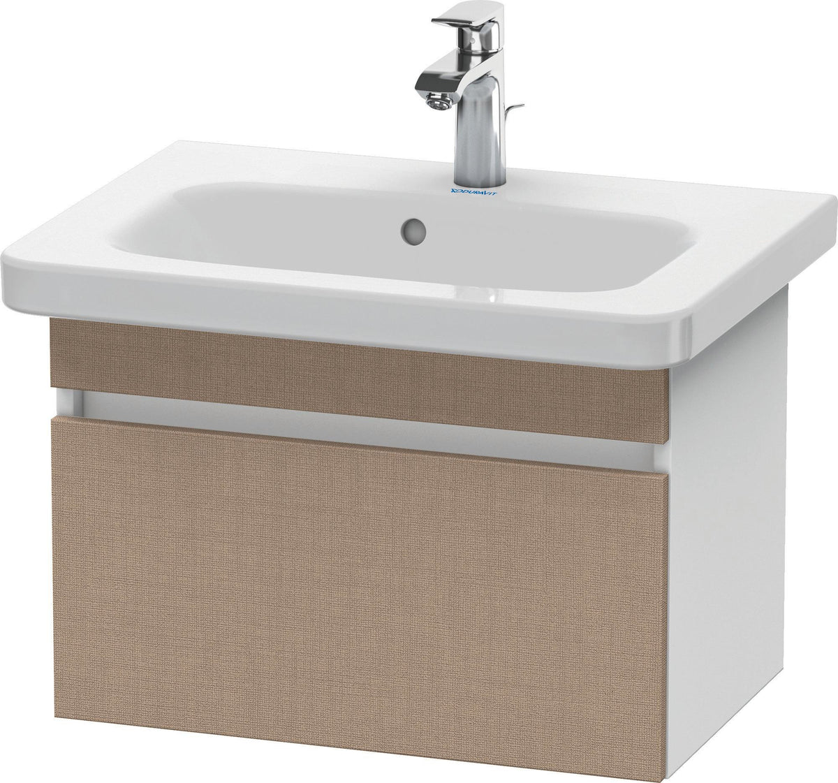 DURAVIT DuraStyle Waschtischunterbau wandhängend 580 mm betongrau matt mit Soft-Close-Auszug