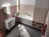 DURAVIT D-Code Glashalter mit Glas links in Chrom – Wandmontage, verchromt, inkl. Befestigungsmaterial