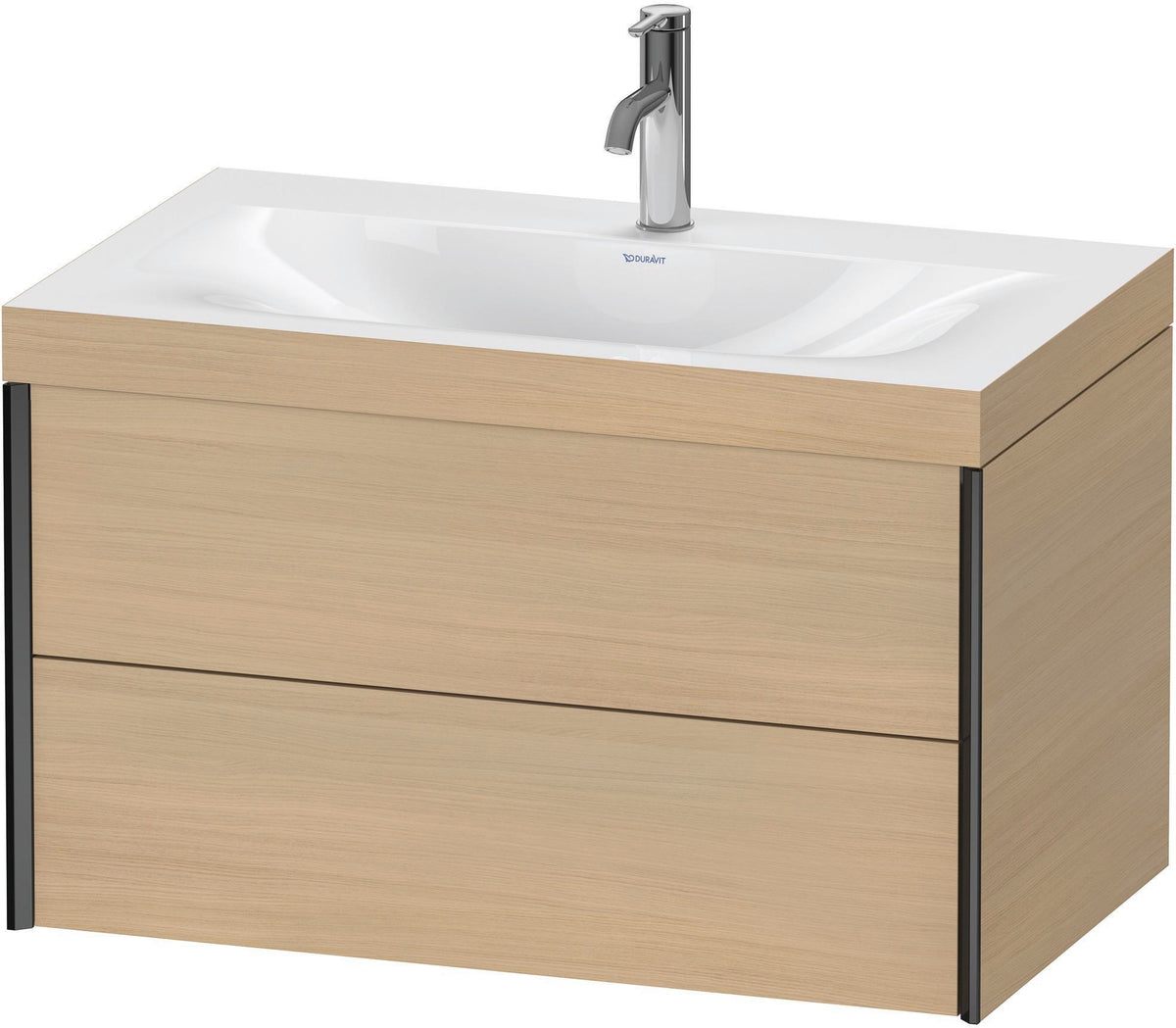 DURAVIT XViu c-bonded Waschtischset wandhängend 800x480x503mm mit 2 Schubkästen, Push-Open und Soft-Close