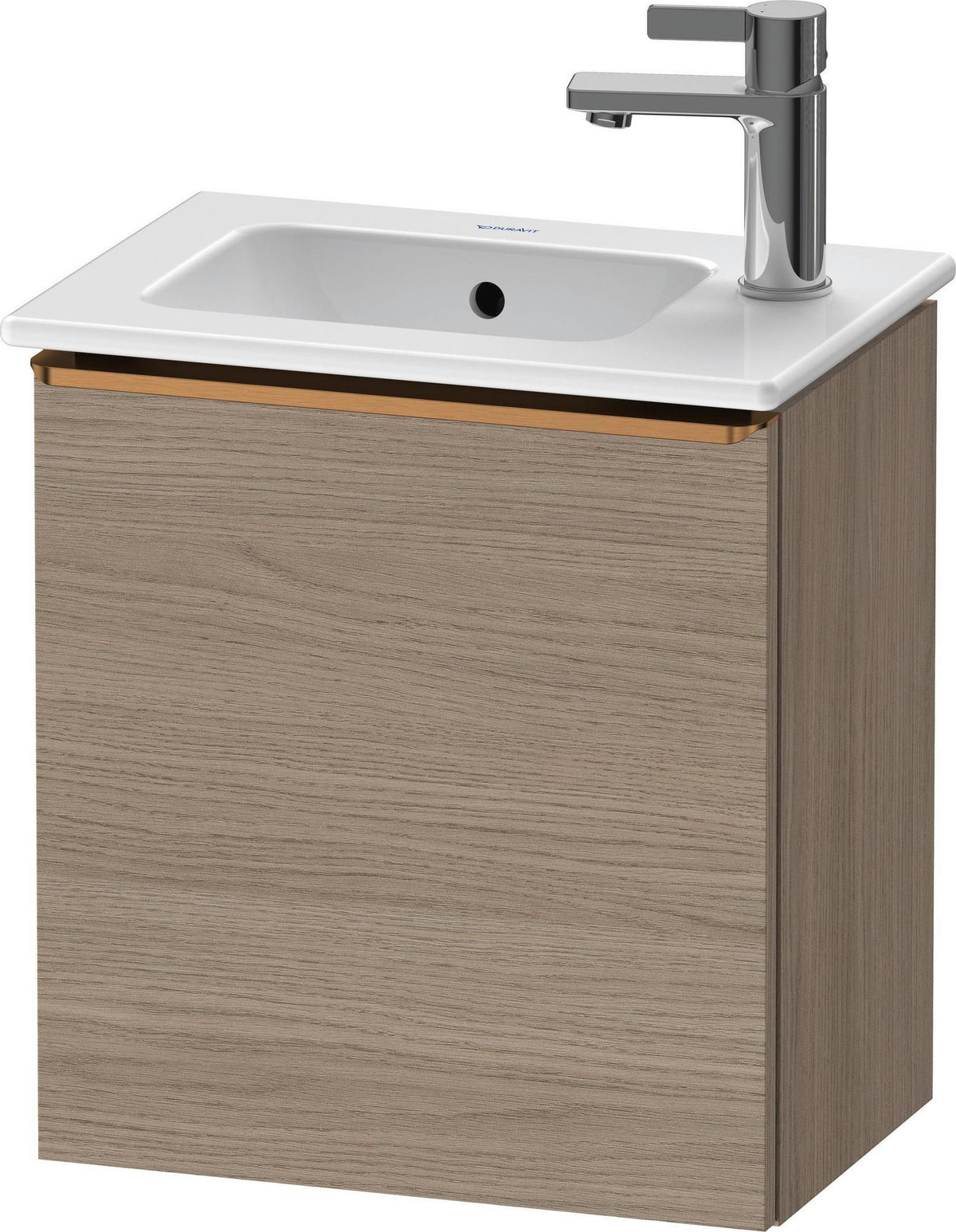 DURAVIT D-Neo Waschtischunterbau Eiche Terra Matt 410 mm wandhängend mit 1 Tür