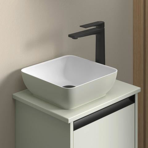 DURAVIT Sivida Aufsatzbecken Set mit Konsole 410x330mm Weiß ohne Hahnloch