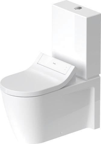 DURAVIT Stand-WC Kombi Starck 2, 725 mm, weiß – für SensoWash Dusch-WC