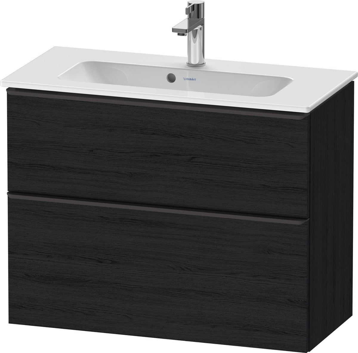 DURAVIT D-Neo Waschtischunterbau 810 mm Eiche Schwarz Bronze, wandhängend, 1 Auszug
