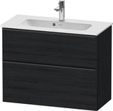 DURAVIT D-Neo Waschtischunterbau 810 mm Eiche Schwarz Bronze, wandhängend, 1 Auszug