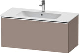 Duravit D-Neo Waschtischunterbau 1010 mm, 1 Auszug, Weiß Matt, Griff Bronze Gebürstet, Wandhängend