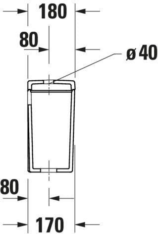 Duravit D-Neo Spülkasten Weiß mit WonderGliss, Dual Flush 6/3 L, Wasseranschluss unten links