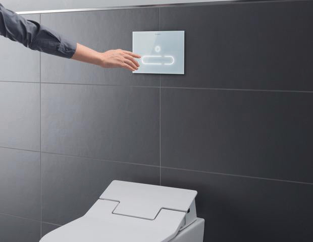 DURAVIT SensoWash Slim Dusch-WC Sitz weiß mit Fernbedienung und Durchlauferhitzer