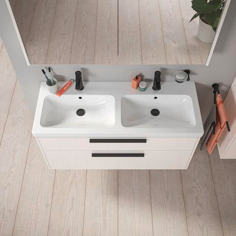 DURAVIT D-Code 2.0 Waschtischunterbau 1184 mm mit Schubkasten und Soft-Close in Weiß Matt