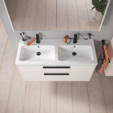 DURAVIT D-Code Spiegelschrank 1200 mm mit LED-Beleuchtung, 2 Türen, Front- und Innenspiegel