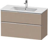 DURAVIT D-Neo Waschtischunterbau 1010 mm Eiche Schwarz mit Bronze Griff