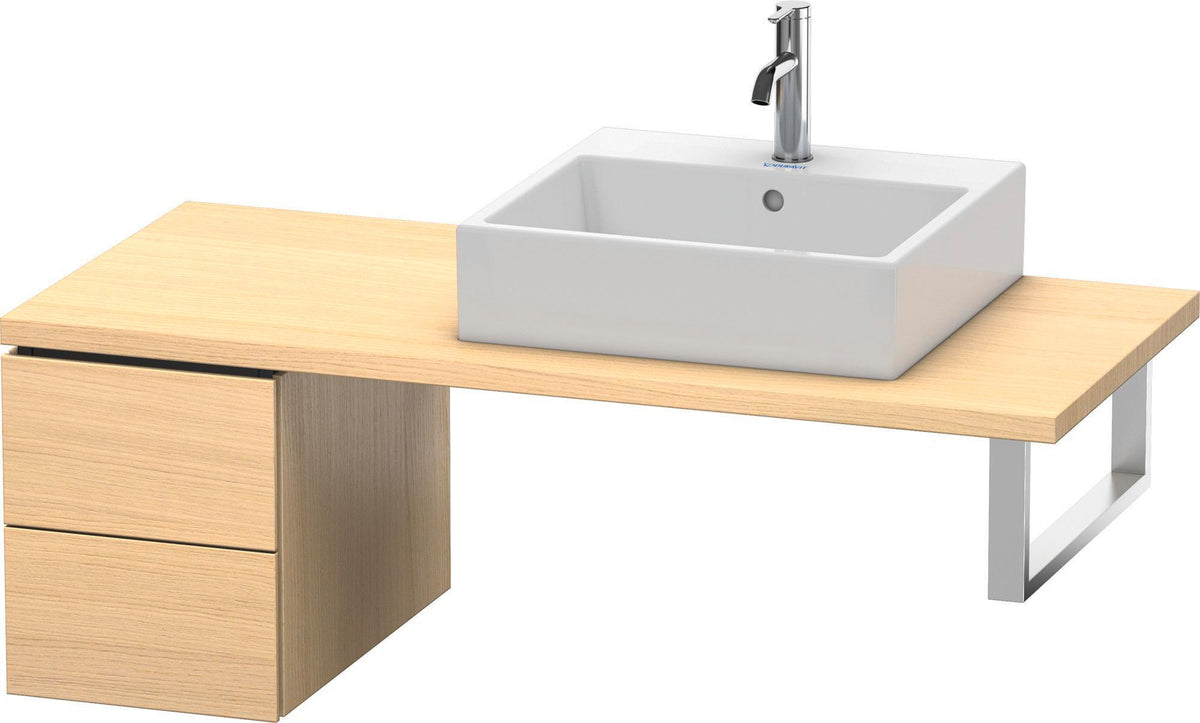 DURAVIT L-Cube Unterschrank 400x320x548mm Weiß Matt mit 2 Schubkästen und Tip-on-Technik