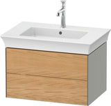 DURAVIT White Tulip Waschtischunterbau 684 mm, 2 Schubkästen, weiß seidenmatt, LED