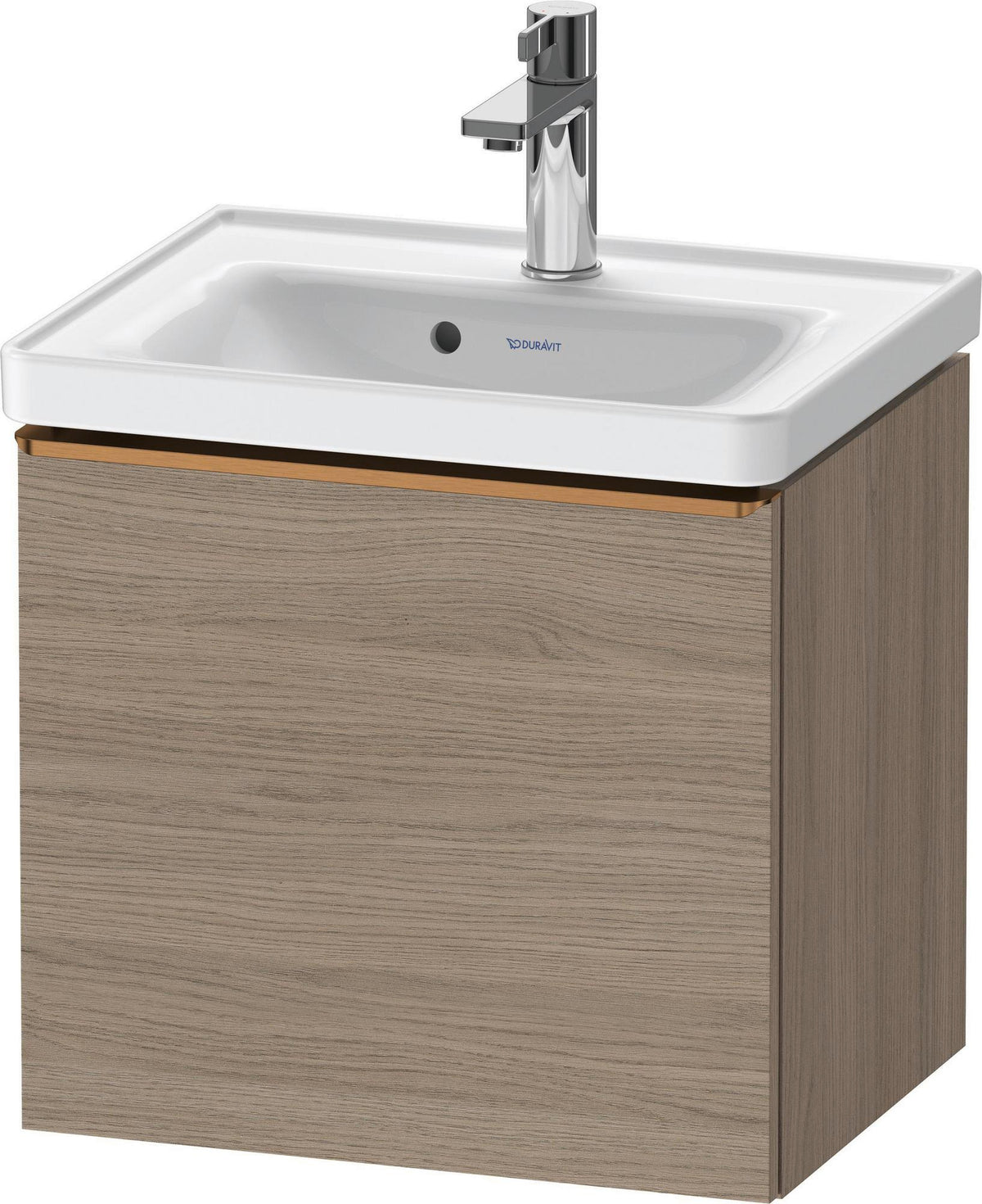 Duravit D-Neo Waschtischunterbau 484 mm Eiche Terra Matt mit 1 Auszug und Soft-Close