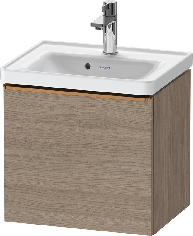 Duravit D-Neo Waschtischunterbau 484 mm Eiche Terra Matt mit 1 Auszug und Soft-Close