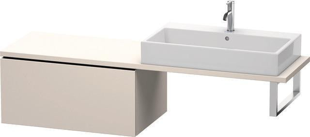 Duravit L-Cube Unterschrank 820 mm taupe supermatt mit Auszug und Dämpfung