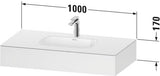 DURAVIT Qatego Einbauwaschtisch mit Konsole 800x550mm Weiß Hochglanz – Studio F. A. Porsche