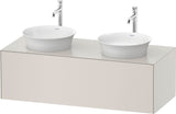 DURAVIT White Tulip Waschtischunterbau wandhängend 1300 mm weiß seidenmatt mit LED-Innenbeleuchtung